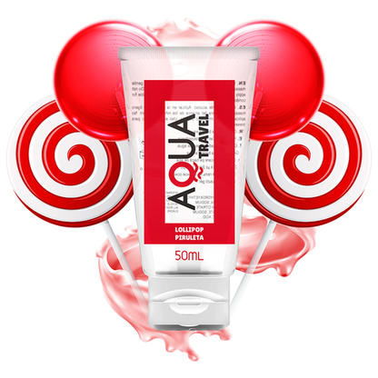 AQUA TRAVEL - WATER-BASED LUBRICANT FLAVORS - 50 ML