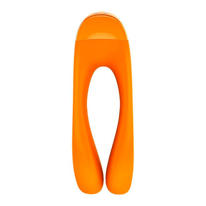 SATISFYER - VIBRADOR DE DEDO CANDY CANE LARANJA