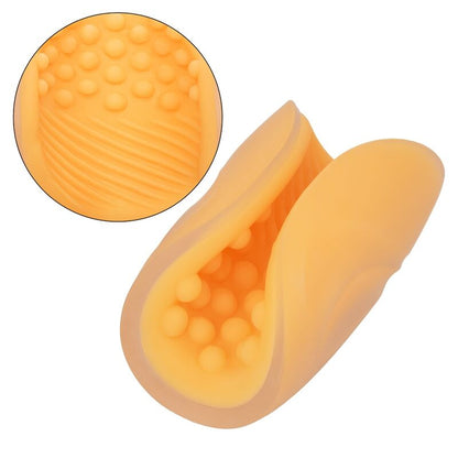 CALEXOTICS - MASTURBADOR BEADED GRIP LARANJA