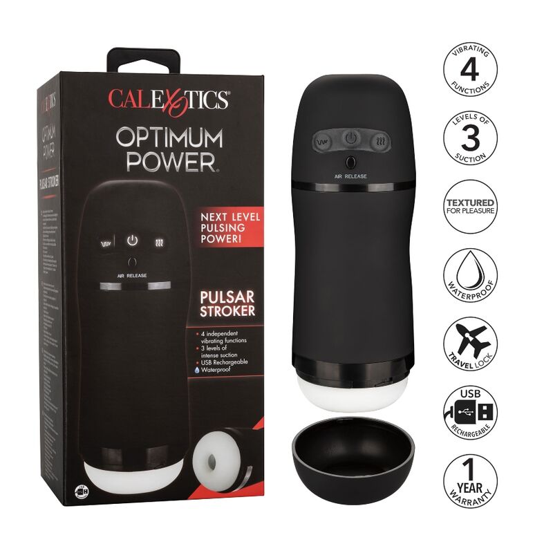 CALEXOTICS - FUNÕES DE VIBRAO E SUCO DO OPTIMUM POWER STROKER