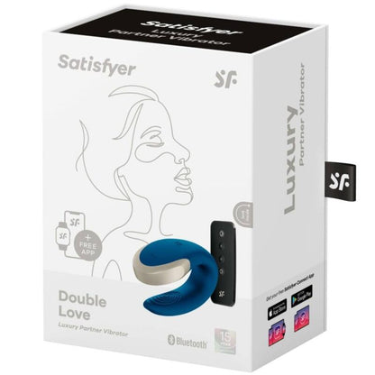 SATISFYER - VIBRADOR DOUBLE LOVE LUXURY PARTNER AZUL