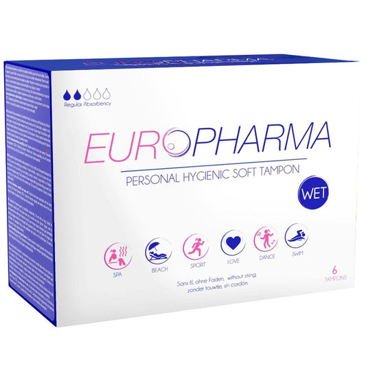 EUROPHARMA - TAMPÕES DE AÇÃO WET 6 UNIDADES