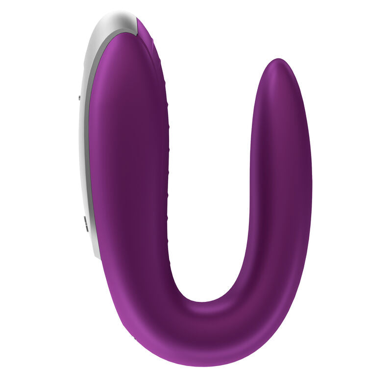 SATISFYER - VIBRADOR DOUBLE FUN PARTNER ROXO