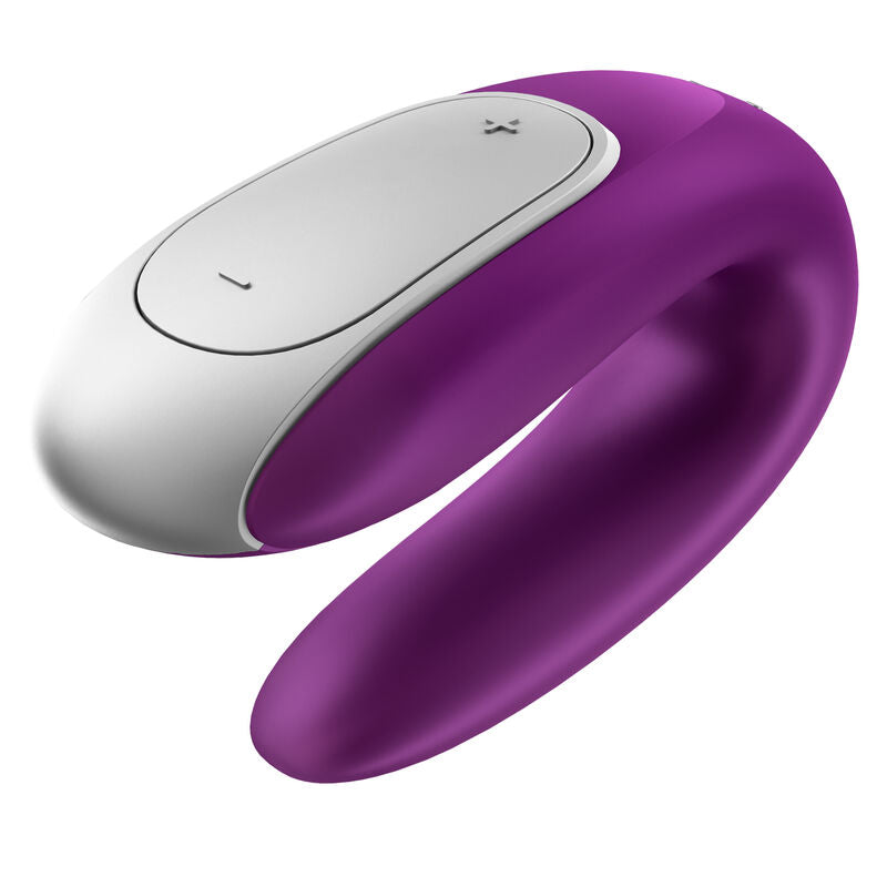 SATISFYER - VIBRADOR DOUBLE FUN PARTNER ROXO