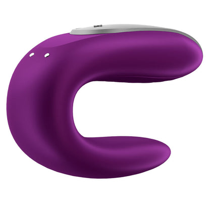 SATISFYER - VIBRADOR DOUBLE FUN PARTNER ROXO