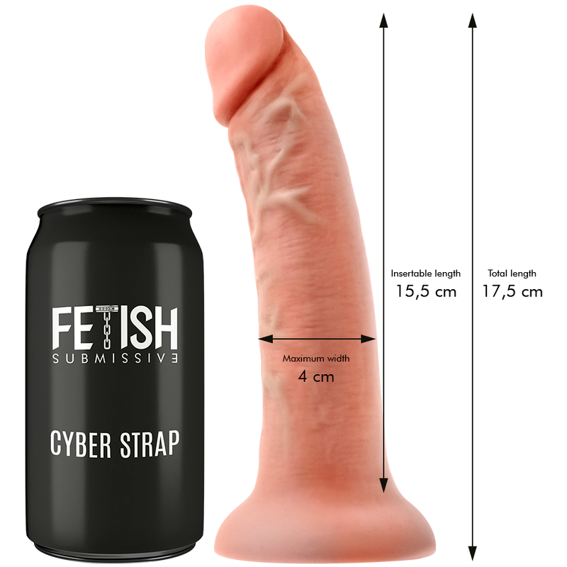 FETISH SUBMISSIVE CYBER STRAP - ARNÊS COM TECNOLOGIA DILDO WATCHME S DE CONTROLE REMOTO