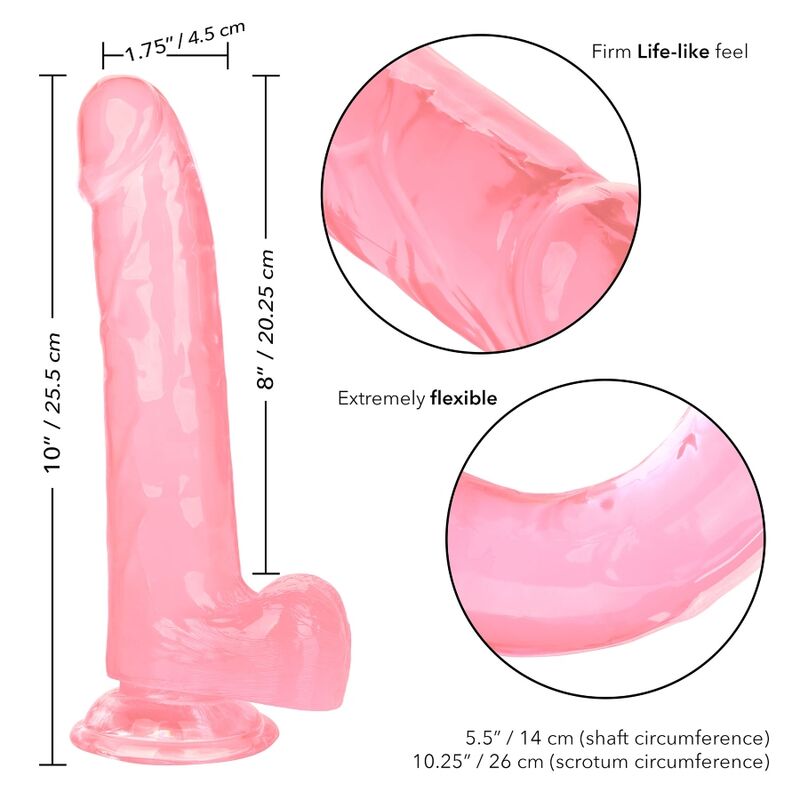 CALEXOTICS - DILDO QUEEN TAMANHO ROSA 20.3 CM