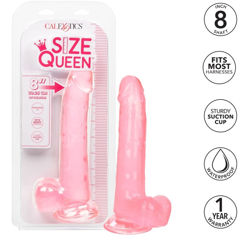 CALEXOTICS - DILDO QUEEN TAMANHO ROSA 20.3 CM