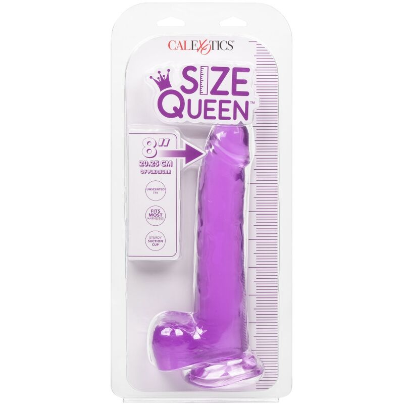 CALEXOTICS - DILDO QUEEN TAMANHO ROXO 20.3 CM