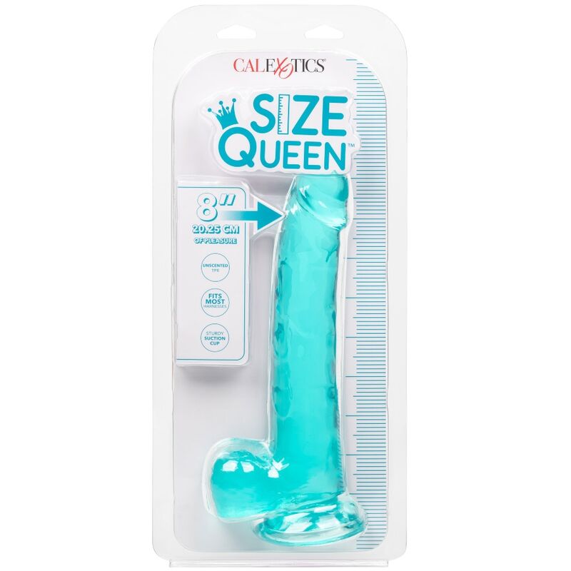 CALEXOTICS - DILDO QUEEN TAMANHO AZUL 20.3 CM