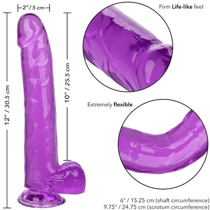 CALEXOTICS - DILDO QUEEN TAMANHO ROXO 25.5 CM