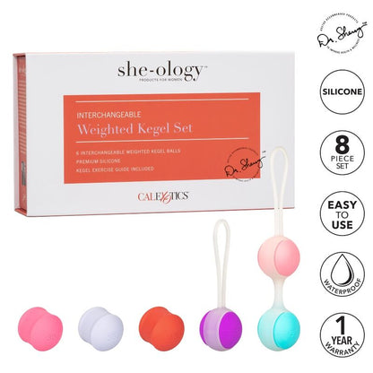 CALEXOTICS - SHE-OLOGY CONJUNTO BOLAS KEGEL INTERCAMBIVEIS