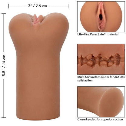 CALEXOTICS - BOUNDLESS VULVA STROKER PELE CARAMELO