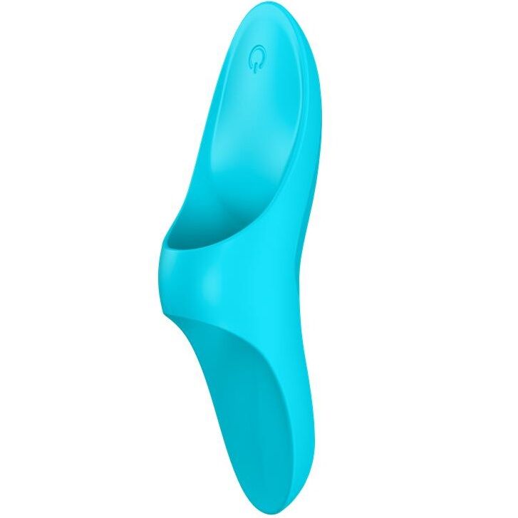 SATISFYER - VIBRADOR DE DEDO TEASER LUZ AZUL