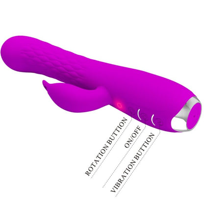 PRETTY LOVE - VIBRADOR OVE MOLLY COM ROTAO RECARREGVEL