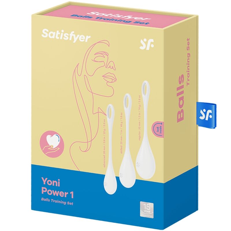 SATISFYER - CONJUNTO DE TREINO YONI POWER 1 BRANCO