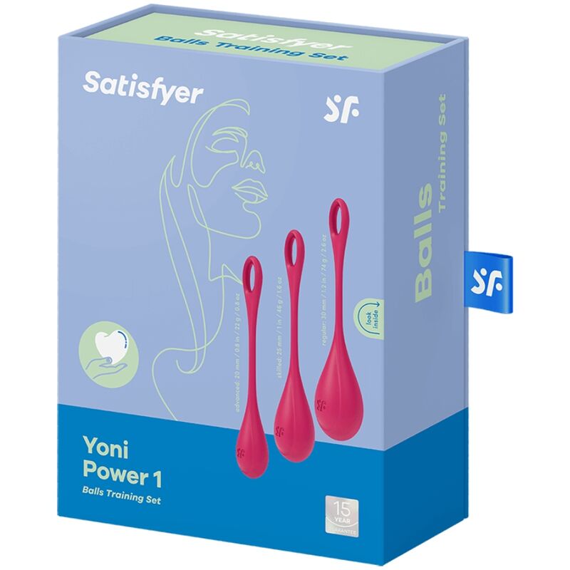 SATISFYER - CONJUNTO DE TREINO YONI POWER 1 VERMELHO