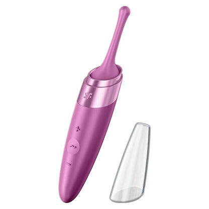 SATISFYER - ESTIMULADOR DE CLITÓRIS TWIRLING DELIGHT ROXO