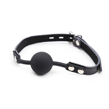 OHMAMA FETISH - SILICONE BALL GAG COM CINTO DE COURO