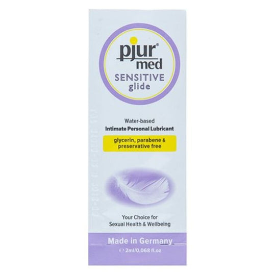 PJUR - MED SENSITIVE GLIDE LUBRIFICANTE  BASE DE GUA 2 ML