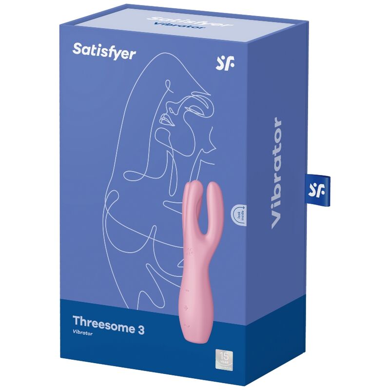 SATISFYER - VIBRADOR THREESOME 3 ROSA