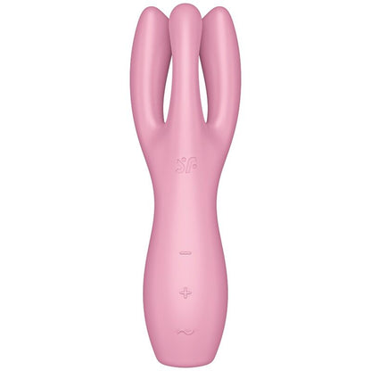 SATISFYER - VIBRADOR THREESOME 3 ROSA