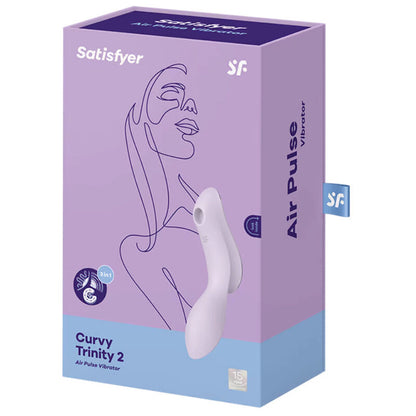 SATISFYER - VIBRADOR DE PULSO DE AR CURVY TRINITY 2