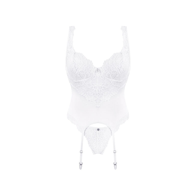 OBSESSIVE - AMOR BLANCO CORSET & TANGA S/M