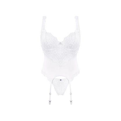 OBSESSIVE - AMOR BLANCO CORSET & TANGA S/M