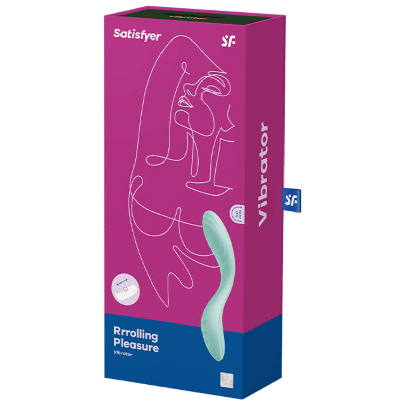 SATISFYER - VIBRADOR RRROLLING PLEASURE GSPOT VERDE