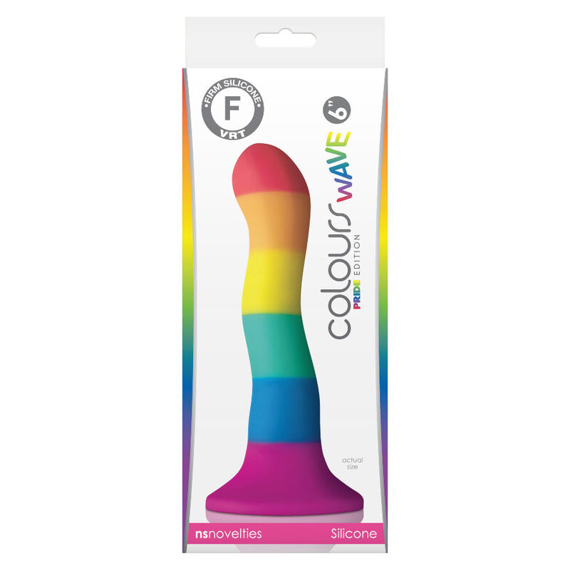 ORGULHO - BANDEIRA LGBT ONDA DILDO 17 CM