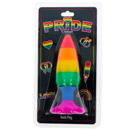 ORGULHO - BANDEIRA LGBT PLUG HUNK 10,5 CM