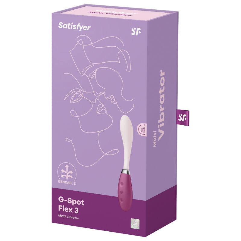 SATISFYER - MULTI VIBRADOR G-SPOT FLEX 3 CINZA