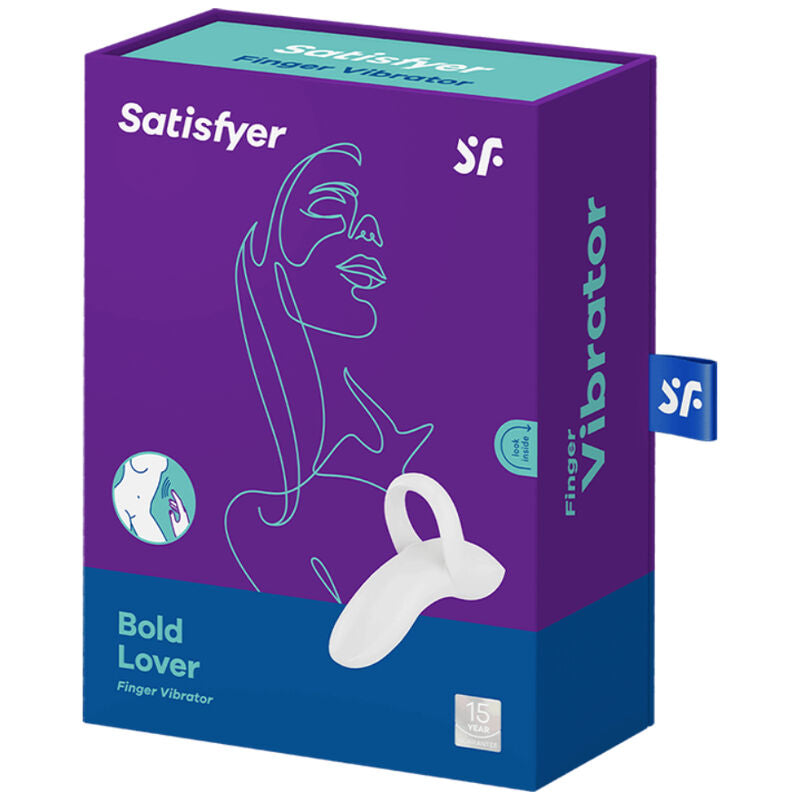 SATISFYER - VIBRADOR DE DEDO BOLD LOVER BRANCO