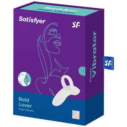 SATISFYER - VIBRADOR DE DEDO BOLD LOVER BRANCO