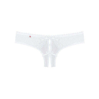 OBSESSIVE - TANGA ALABASTRA CROTCHLESS BRANCA S/M