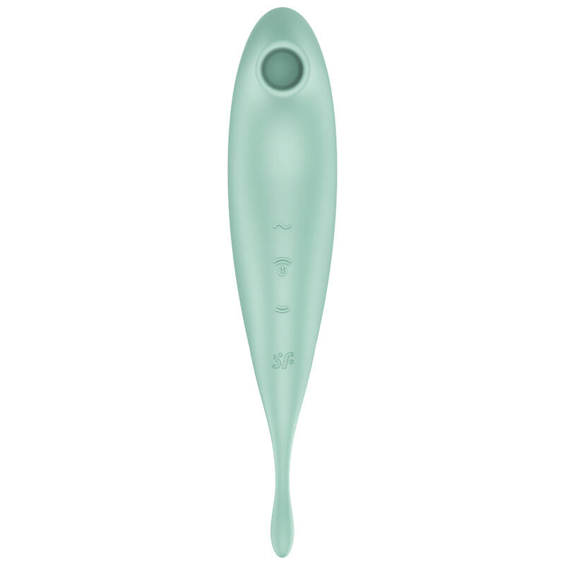 SATISFYER - TWIRLING PRO+ ESTIMULADOR DE PULSO DE AR E APLICATIVO VIBRADOR VERMELHO