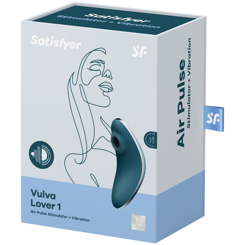 SATISFYER - VULVA LOVER 1 ESTIMULADOR E VIBRADOR DE PULSO DE AR VIOLETA