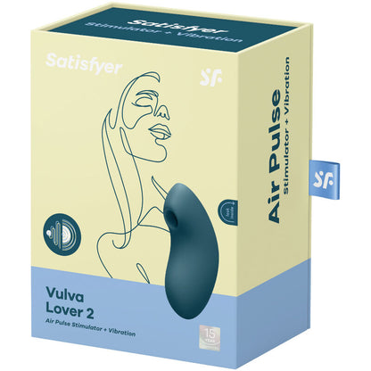 SATISFYER - ESTIMULADOR E VIBRADOR DE PULSO DE AR VULVA LOVER 2