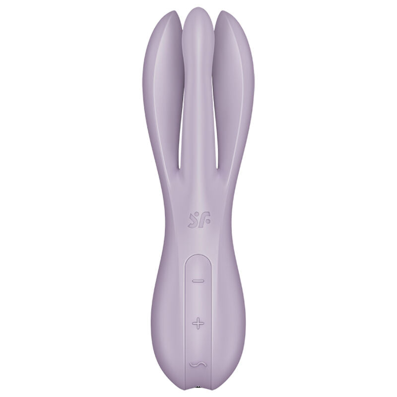 SATISFYER - VIBRADOR THREESOME 2 PRETO