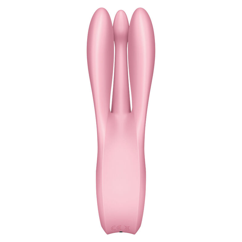 SATISFYER - VIBRADOR THREESOME 1 AZUL