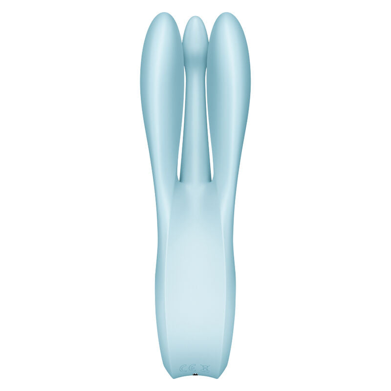 SATISFYER - VIBRADOR THREESOME 1 AZUL