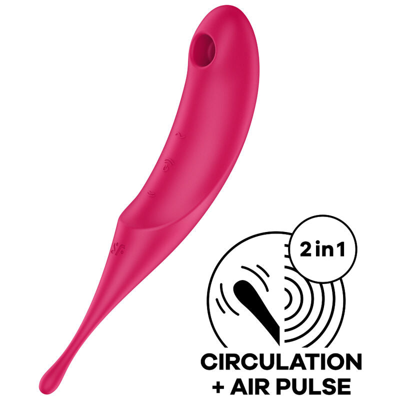 SATISFYER - ESTIMULADOR E VIBRADOR DE PULSO TWIRLING PRO AIR