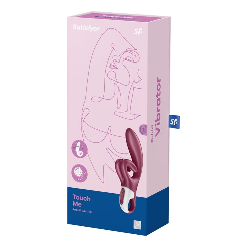 SATISFYER - TOUCH ME COELHO VIBRAO VERMELHO