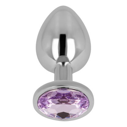 OHMAMA - PLUG ANAL COM CRISTAL VIOLETA 7 CM