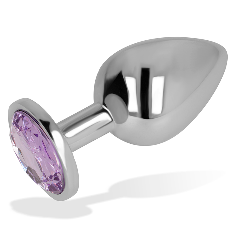 OHMAMA - PLUG ANAL COM CRISTAL VIOLETA 7 CM