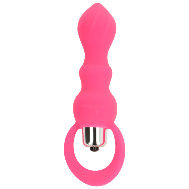 OHMAMA - ESTIMULADOR ANAL COM VIBRAÇÃO 9 CM ROSA