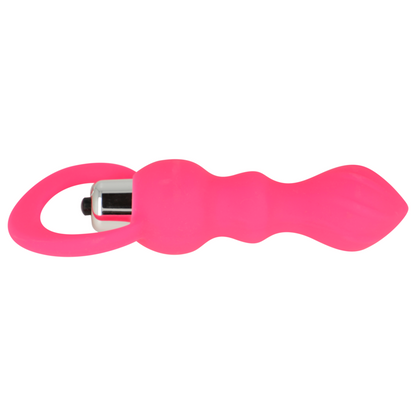 OHMAMA - ESTIMULADOR ANAL COM VIBRAÇÃO 9 CM ROSA