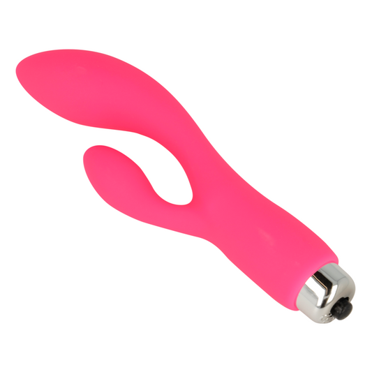 OHMAMA - VIBRADOR COM COELHO 12,5 CM ROSA