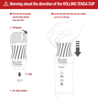 TENGA - SUCO E ROTAO DO ROLO GYRO A VCUO